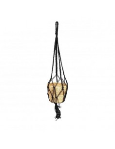 Colgador MACRAME negro 125cm