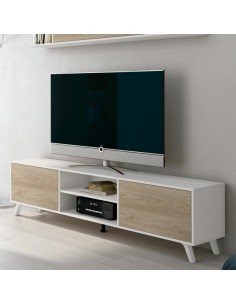 Mueble tv 180 SOTO blan-robl