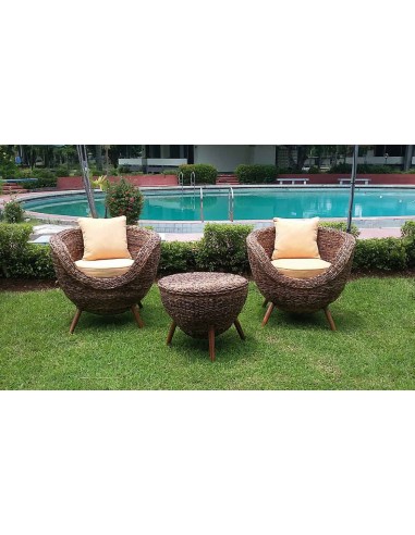 Set 2 sillones + mesa centro LINO