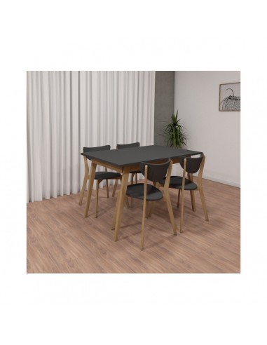 Conjunto comedor PARMA madera gris