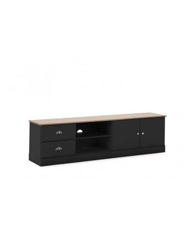 Mueble TV DUBLIN 180 cm negro