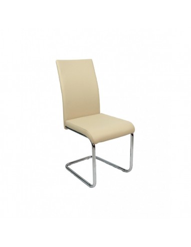 Silla CUBO beige polipiel